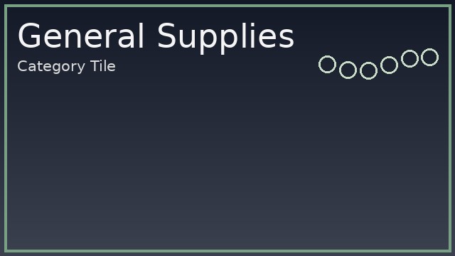 General Supplies
