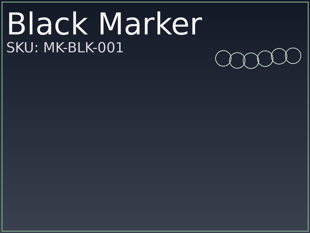 ماركر أسود